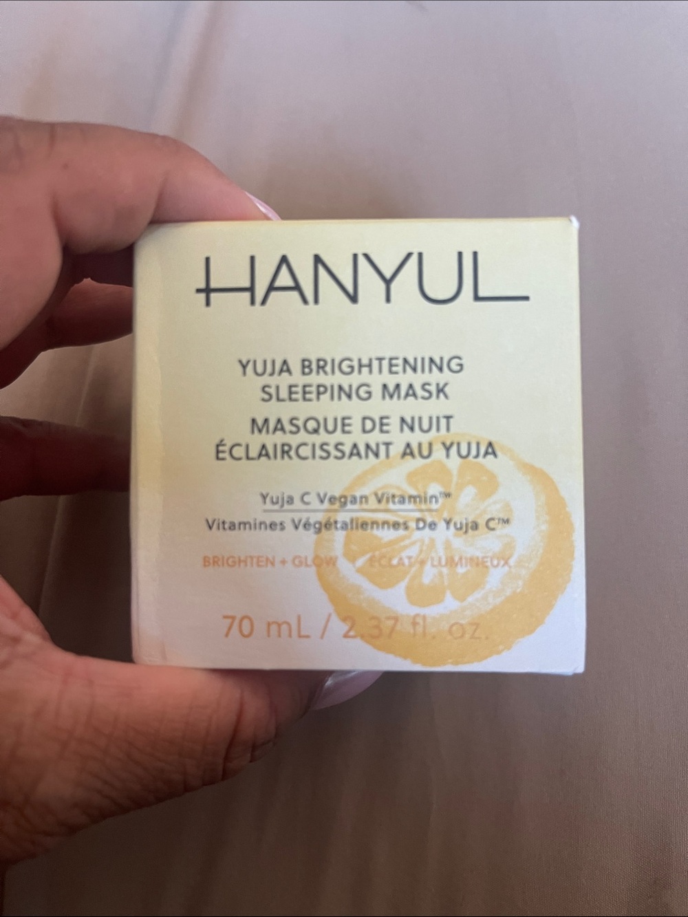 Hanyul Yuja Brightening Sleeping Mask — Yellow